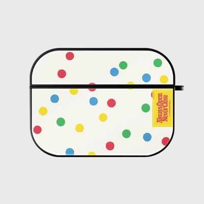 레인보우 도트 라벨 [bumper 에어팟케이스 시리즈]