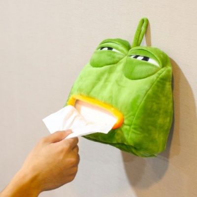 슬픈개구리 페페 휴지 티슈 케이스 핸드타올 디스펜서