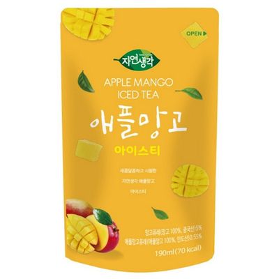 자연생각 애플망고 아이스티 190ml/50파우치