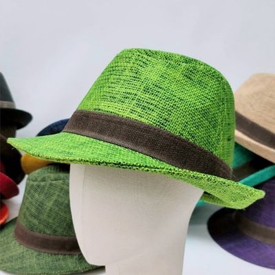 [애슬릿]데일리 라탄 페도라 중년 여성 남성 중절모