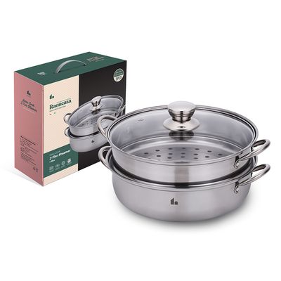 라온까사 하루쿡 2단 찜기 28cm
