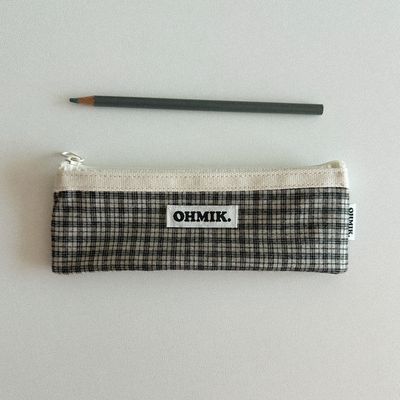 Pencil Pouch - Black Check [000]