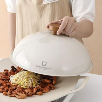 돔커버 아이보리28cm 기름튐방지 후라이팬 그리들덮개