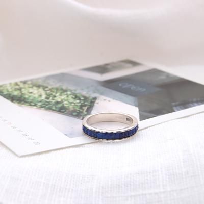 제이로렌 R0319 12월탄생석 라피스라줄리 실버 반지