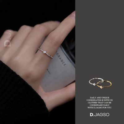 여성 S925 스몰 큐빅 주얼리 손가락 링 반지