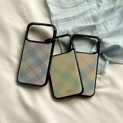 misty check 디자인 [블랙 맥세이프 범퍼케이스]