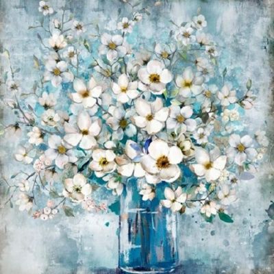 [피포페인팅]GX5840 목련화병 size 40x50cm