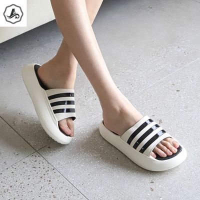 [애슬릿]여름 슬리퍼 배색 쿠션 학교 사무실 실내화