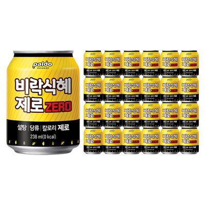 팔도 비락 식혜 제로 238ml 24캔