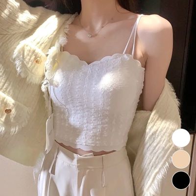 헴라인 프렌치 레이스 브라탑 여성 언더웨어