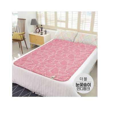 싸파 [해든마루] 전기요 눈꽃송이 인디핑크 (더블) 워