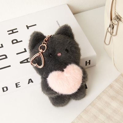 아트박스 하트 블랙캣 키링인형