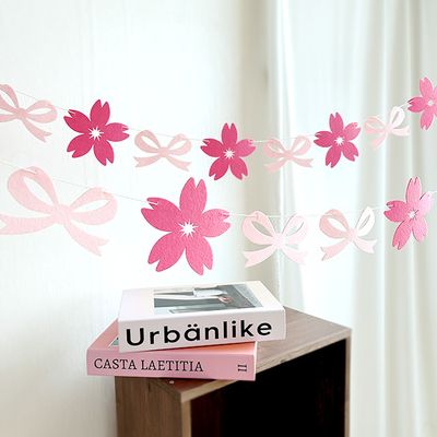 봄봄 벚꽃 리본 가랜드