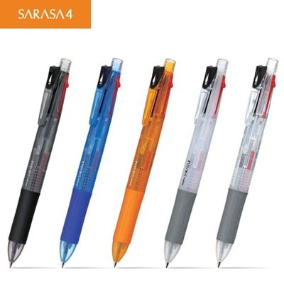 제브라 젤볼펜 사라사4 사색볼펜 0.5(WCA1B6B)