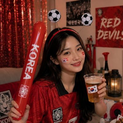 축구공머리띠 월드컵 아시안게임 축구 피파 붉은악마