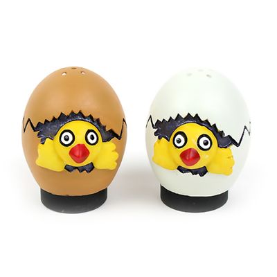 파켈만 달걀 모양 양념통 조미료통 소금 후추 통 2p