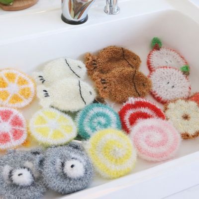 디자인 아크릴수세미 17종 (붕어빵/소주병/라쿤등)