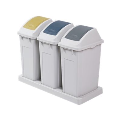 [창신리빙] 프랑코 대용량분리수거함 50L*3칸_375869