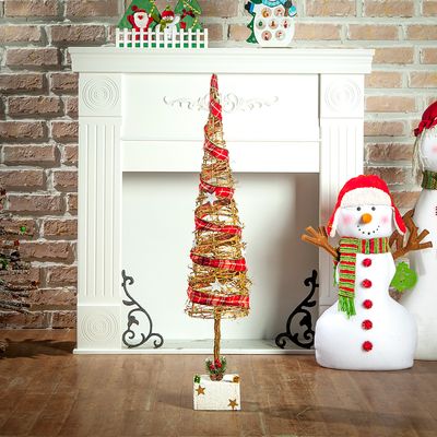 핸드 메이드 원뿔 넝쿨 트리(70cm) 크리스마스