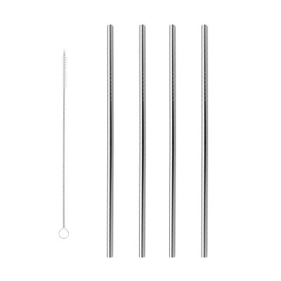 브리니클 스테인레스 215mm 일자 스트로우 4개 셋트