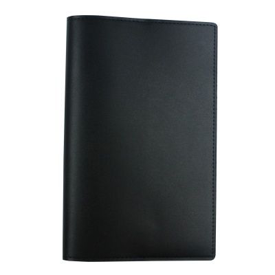 웍스 천연가죽수첩 커버 노빌레 블랙-미디 SCA-1002