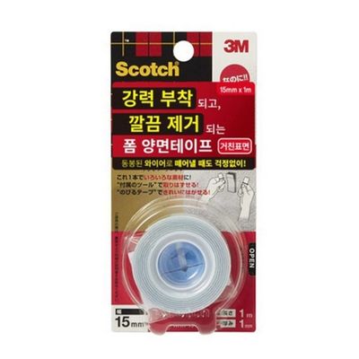 3M 폼 양면테이프 강력부착 거친표면용 KRR 15
