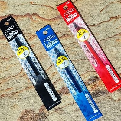 유니볼 시그노 캡형 0.38mm 리필심 UMR-1 1개