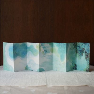 [수채 편지지]  플리트비체의 폭포