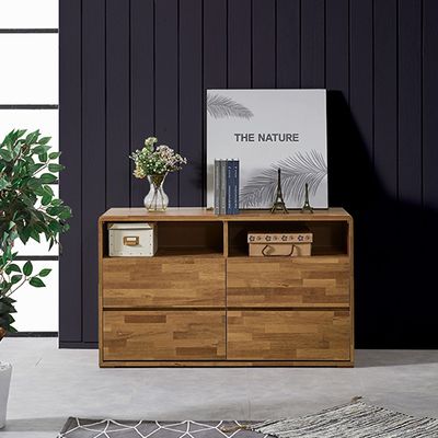 깔끔하게 정리되는 3단(오픈) 와이드서랍장 WB284