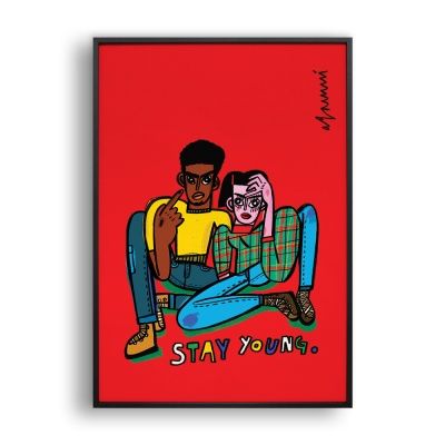 Stay young / 일러스트 액자