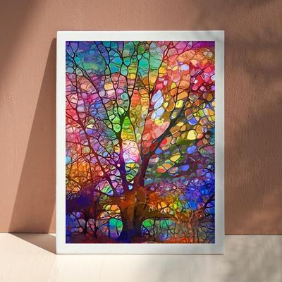 골피아 DIY 그림그리기 유화세트 40x40cm, 생명의나무