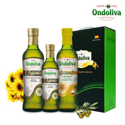 유기농 올리브유 250ml+500ml, 해바라기유 500ml