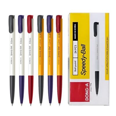 동아 스피디볼 유성 볼펜 24개입 0.38 0.5 0.7 1.0mm