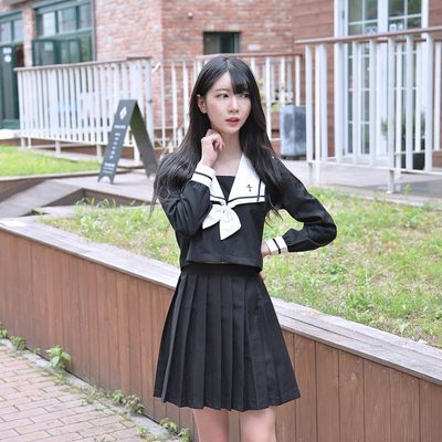 교복몰 세인트 블랙 세라복 세트 (긴팔)(WC8A5A4)