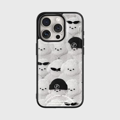 nice puppy pattern [블랙 맥세이프 범퍼케이스]
