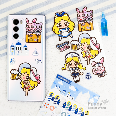 퍼니스티커 AT-509 썸머엘리스 아트지 스티커