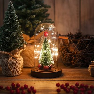 크리스마스 트리 유리돔 무드등 LML-TD01