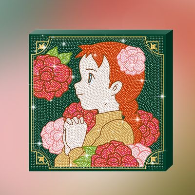 빨강머리 앤 간절한 기도 캔버스 보석 십자수 25x25