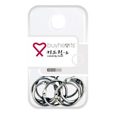 바이하츠 실버카드링 소 SCDS 지름 2cm 세트용