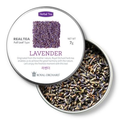[로얄오차드] 라벤더 허브티 7g잎차(여행용 캔)