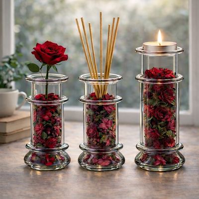 VINTAGE CANDLE HOLDER 드라이플라워 인테리어 오브제