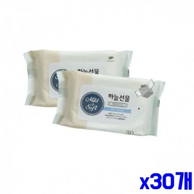 WL 피톤치드 성분 안심 물티슈 30매 x30개 아기물티슈(WFLQUTN)