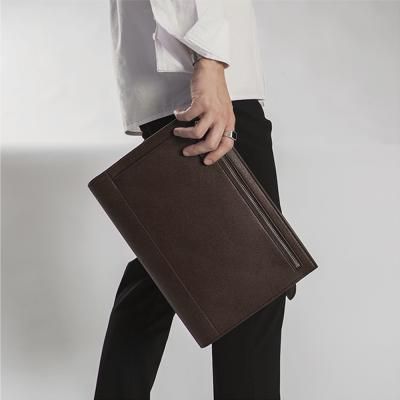 [매니퀸] MQUIN - 루피 레더 클러치 브라운