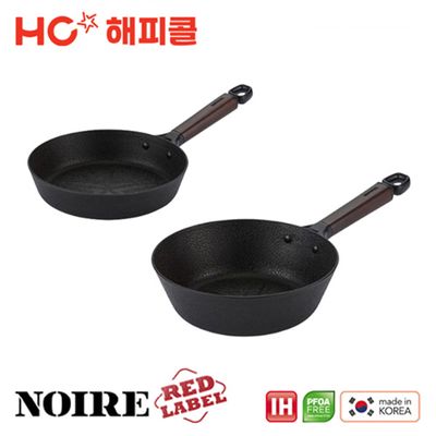 해피콜 누아르 레드라벨 IH 프라이팬 2종세트 22F+26W