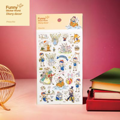 퍼니스티커 T902 피노키오 PVC 다이어리데코 스티커
