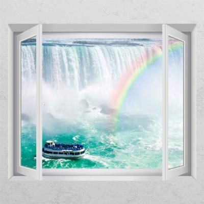 cr527-무지개와나이아가라폭포_창문그림액자