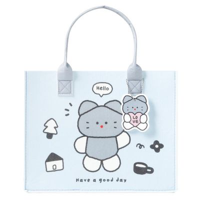 아트박스 고양이 펠트쇼핑백