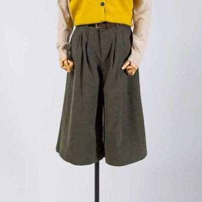 [애슬릿]여성 기모 바지 겨울 코듀로이 골덴 와이드