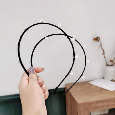 [와인앤쿡]러블리 진주알 머리띠