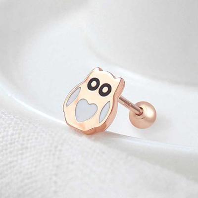 Everyday 14K 금침 포인트 OWL 로즈골드 한쪽